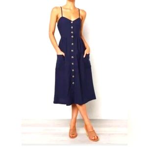 Slide show sundress linen blend